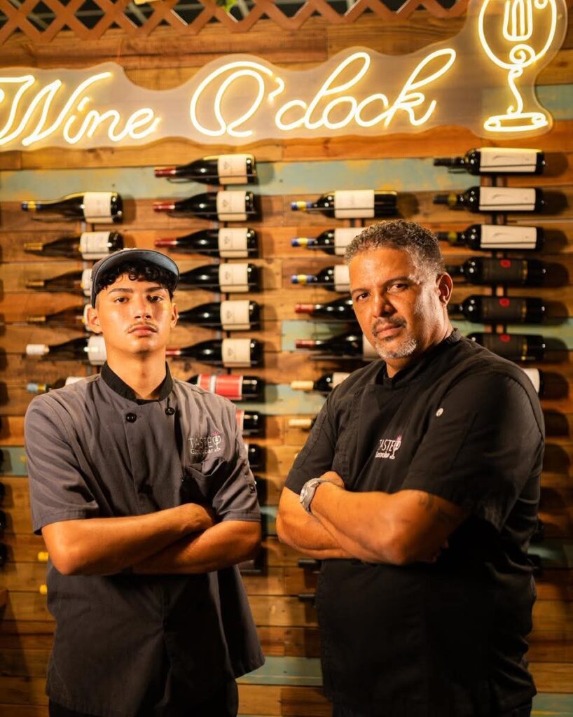Chef Oscar and son at Taste