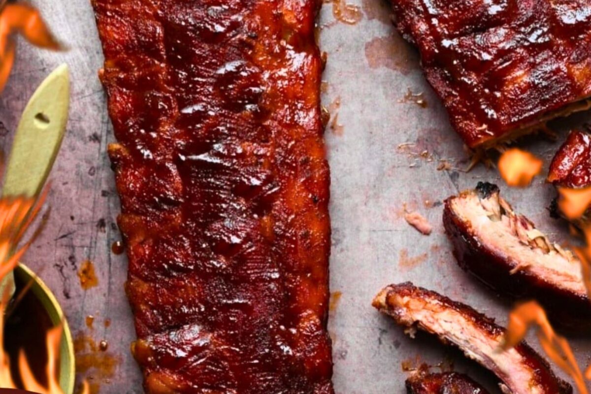 Smoked ribs at La Tribu