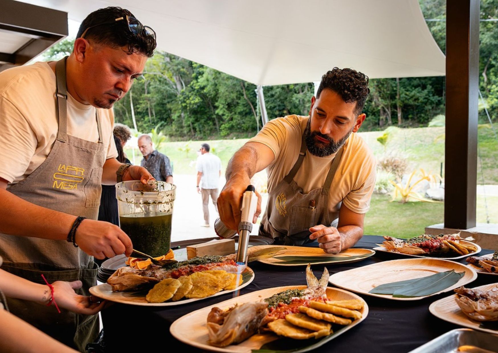 Chefs Joerick and Manolo at Finca La Promesa