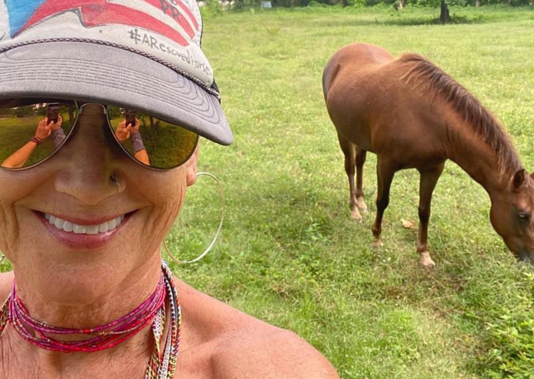 CC and a rescue horse